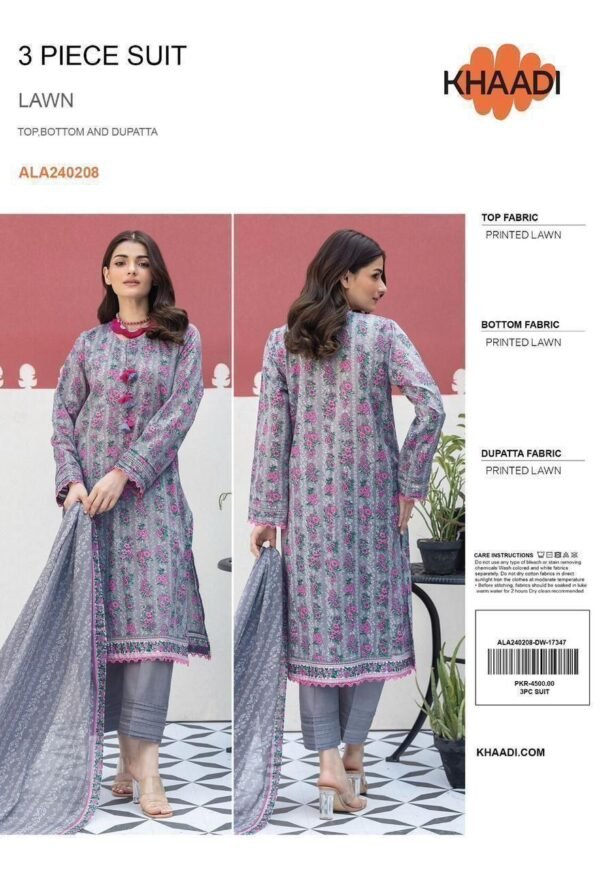 Khaadi 3 pc lawn
